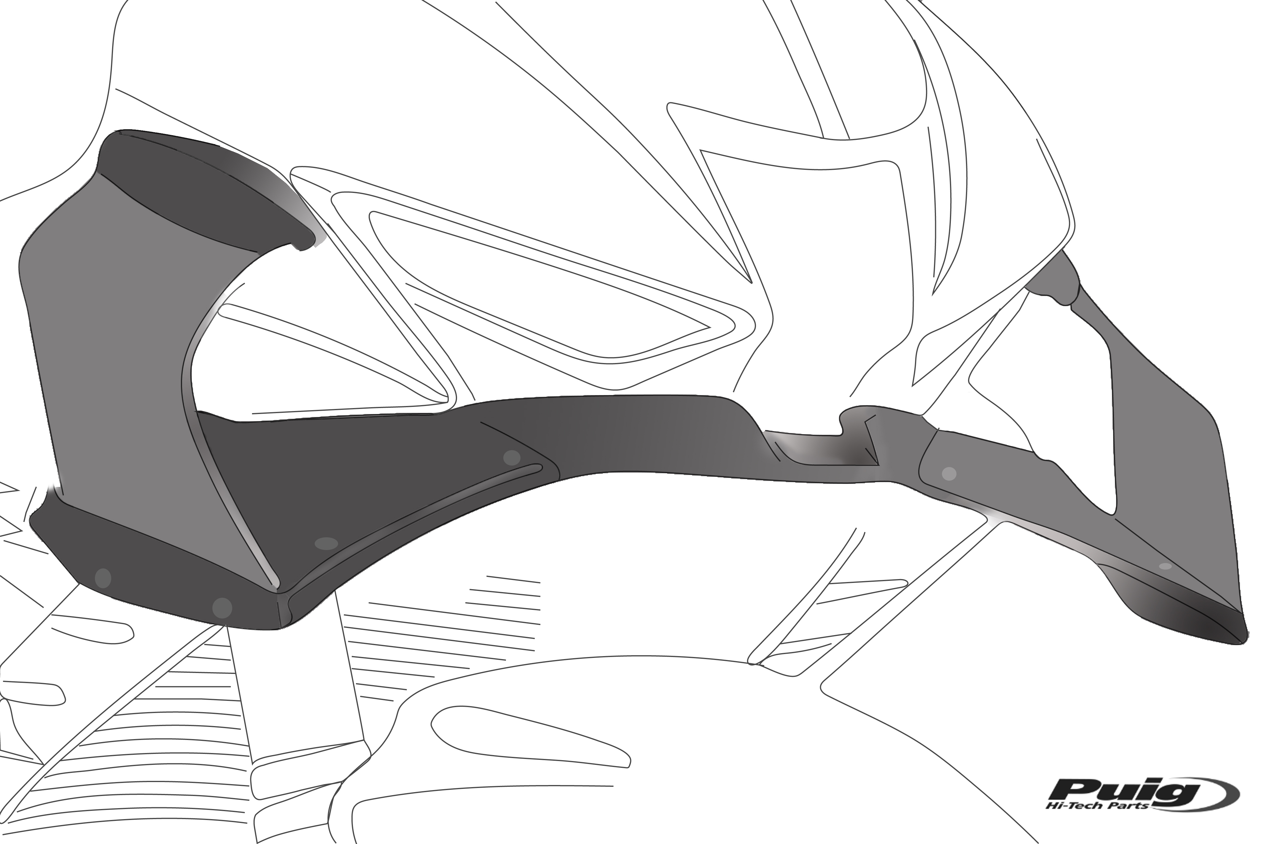 PUIG GP Frontal Spoiler Kit (Winglets) for the Honda CBR1000RR-R